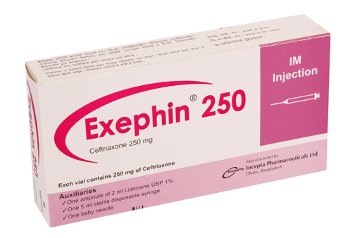 Picture of Exephin 250mg IM Injection